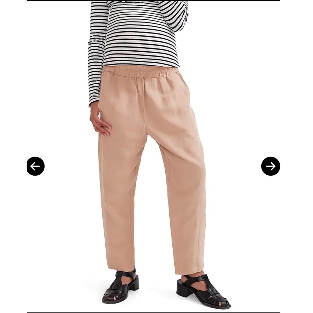 HATCH Asher Maternity Linen Blend Pants Size 2 Coastal Minimalist Quiet Luxury